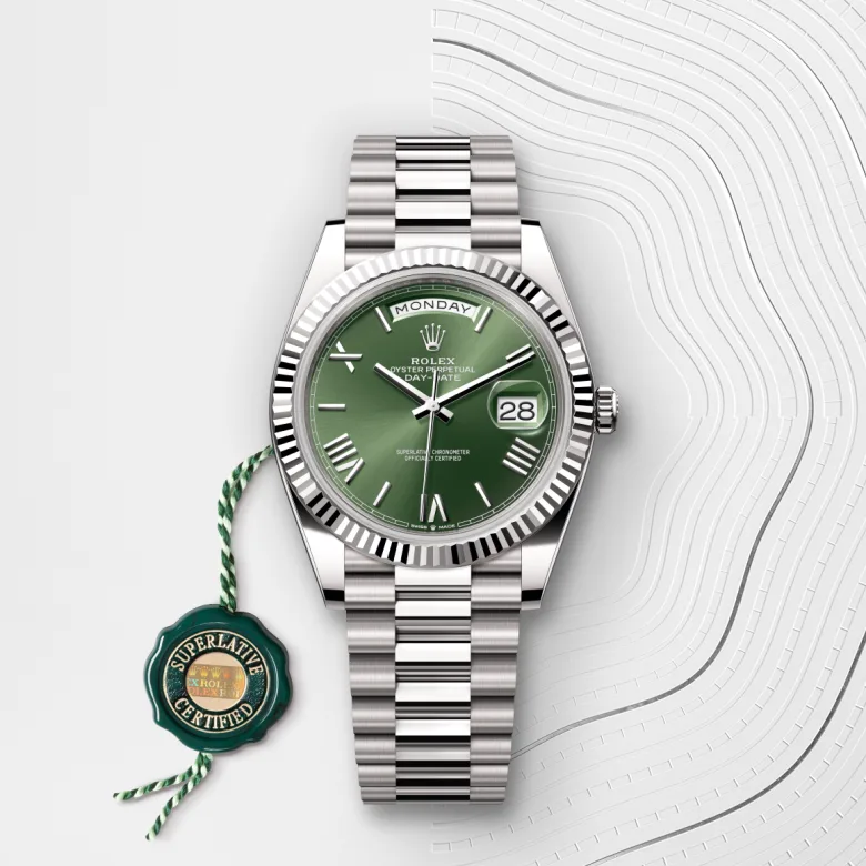Rolex Day-Date in 18 ct white gold, M228239-0033 - Siam Swiss