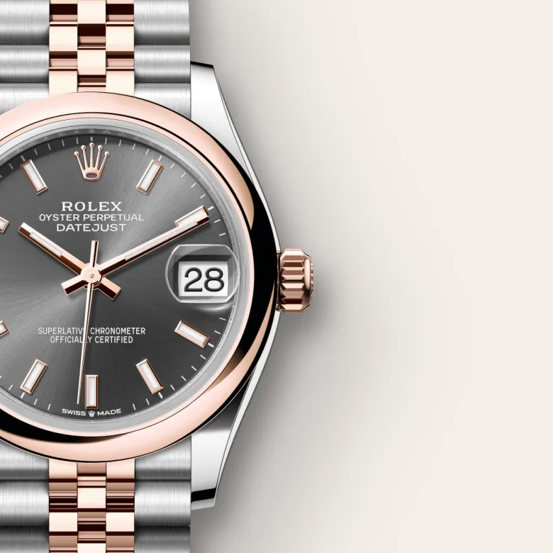 Rolex Datejust in Everose Rolesor - combination of Oystersteel and Everose gold, M278241-0018 - Siam Swiss