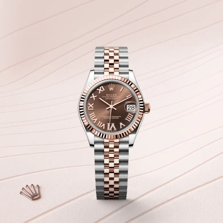 Rolex Datejust in Everose Rolesor - combination of Oystersteel and Everose gold, M278271-0004 - Siam Swiss