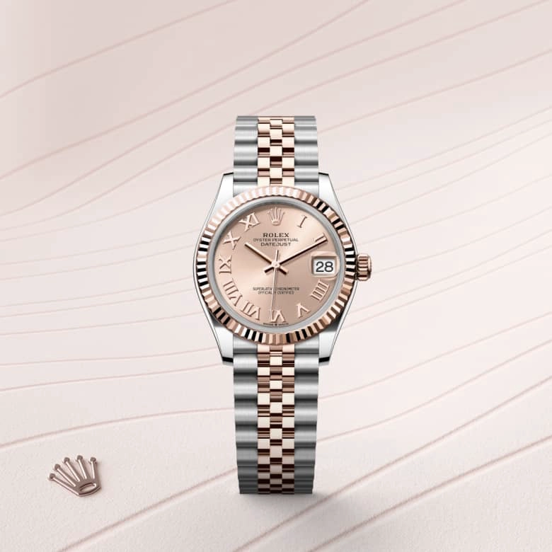 Rolex Datejust in Everose Rolesor - combination of Oystersteel and Everose gold, M278271-0006 - Siam Swiss