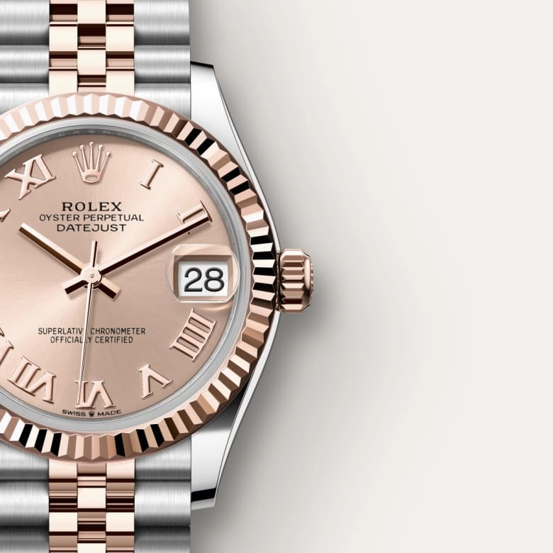 Rolex Datejust in Everose Rolesor - combination of Oystersteel and Everose gold, M278271-0006 - Siam Swiss