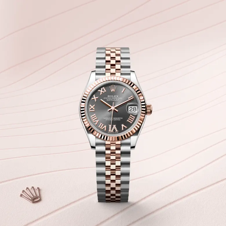 Rolex Datejust in Everose Rolesor - combination of Oystersteel and Everose gold, M278271-0030 - Siam Swiss