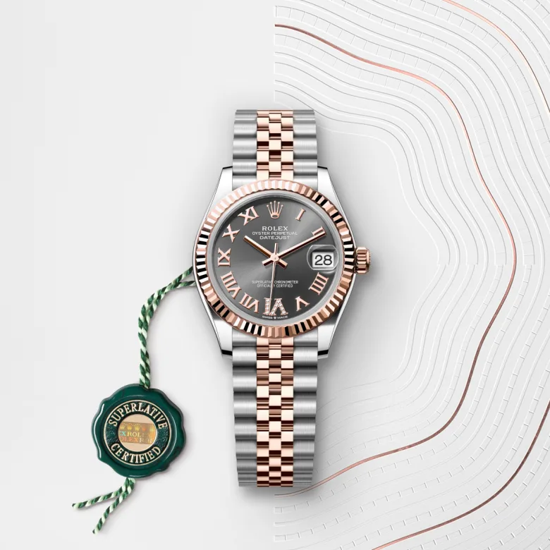Rolex Datejust in Everose Rolesor - combination of Oystersteel and Everose gold, M278271-0030 - Siam Swiss