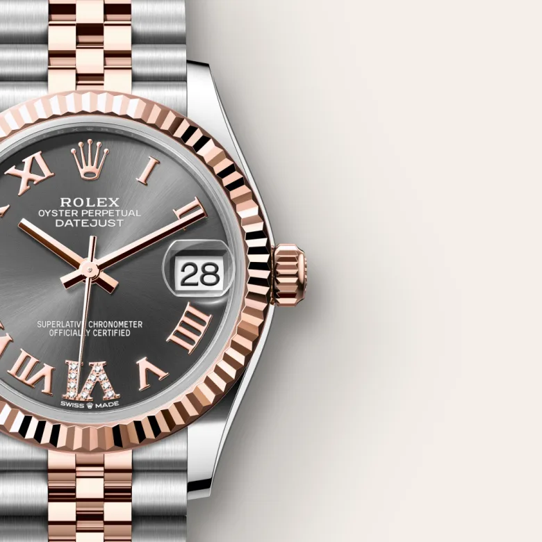 Rolex Datejust in Everose Rolesor - combination of Oystersteel and Everose gold, M278271-0030 - Siam Swiss