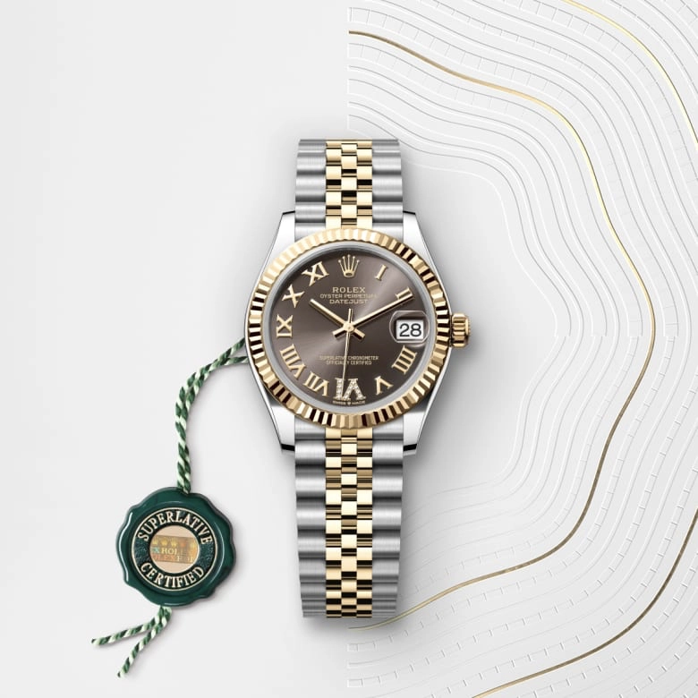 Rolex Datejust in Yellow Rolesor - การผสมผสานระหว่าง Oystersteel และทองคำ, M278273-0018 - Siam Swiss