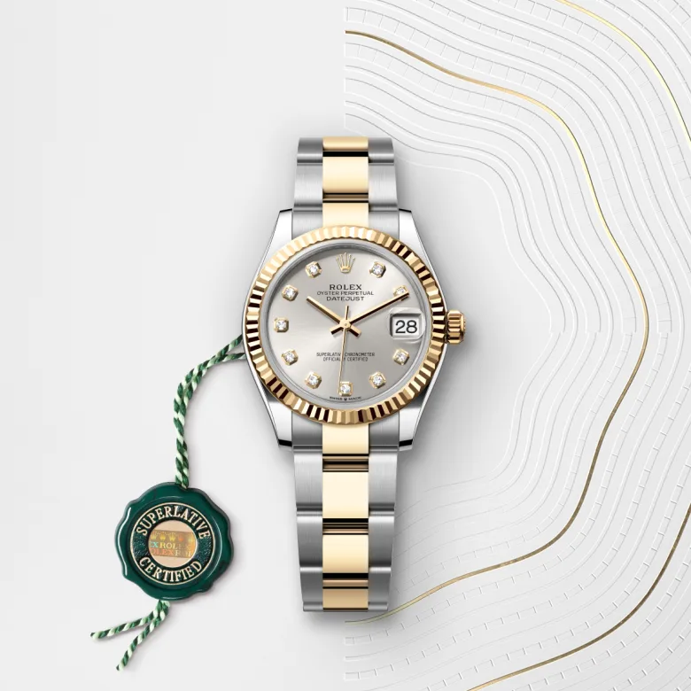 Rolex Datejust in Yellow Rolesor - การผสมผสานระหว่าง Oystersteel และทองคำ, M278273-0019 - Siam Swiss
