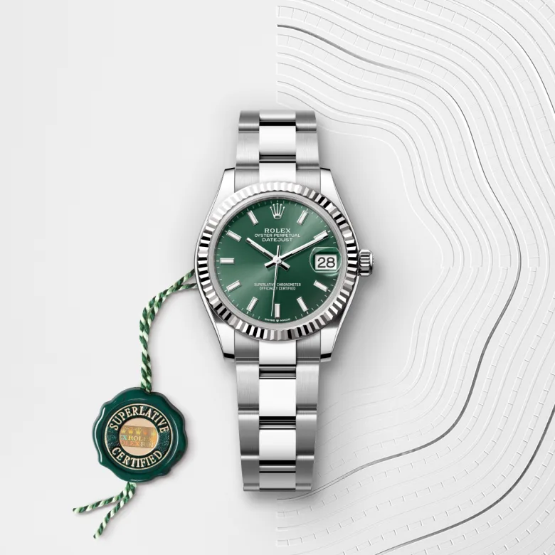 Rolex Datejust in White Rolesor - combination of Oystersteel and white gold, M278274-0017 - Siam Swiss