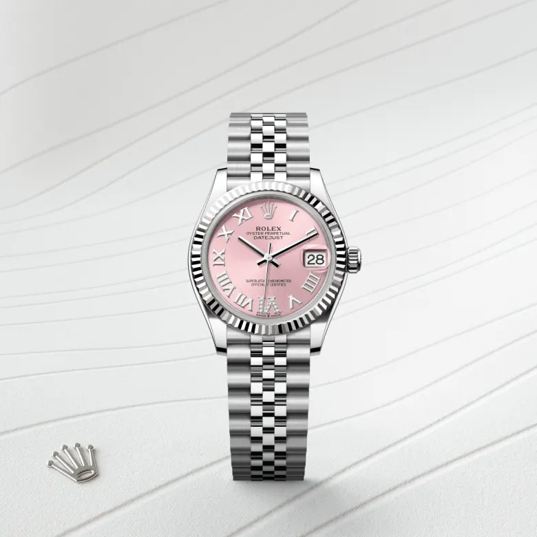 Rolex Datejust in White Rolesor - combination of Oystersteel and white gold, M278274-0024 - Siam Swiss