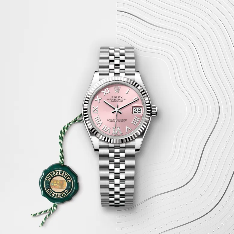 Rolex Datejust in White Rolesor - combination of Oystersteel and white gold, M278274-0024 - Siam Swiss