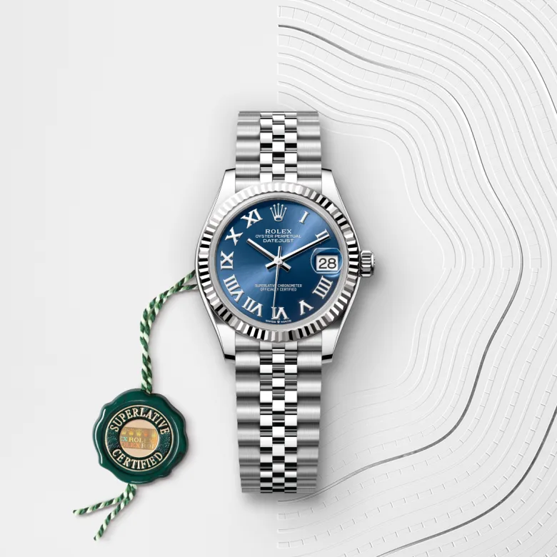 Rolex Datejust in White Rolesor - combination of Oystersteel and white gold, M278274-0034 - Siam Swiss