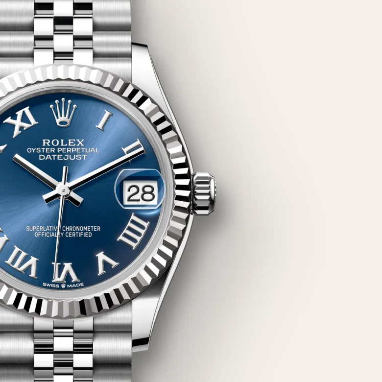 Rolex Datejust in White Rolesor - combination of Oystersteel and white gold, M278274-0034 - Siam Swiss