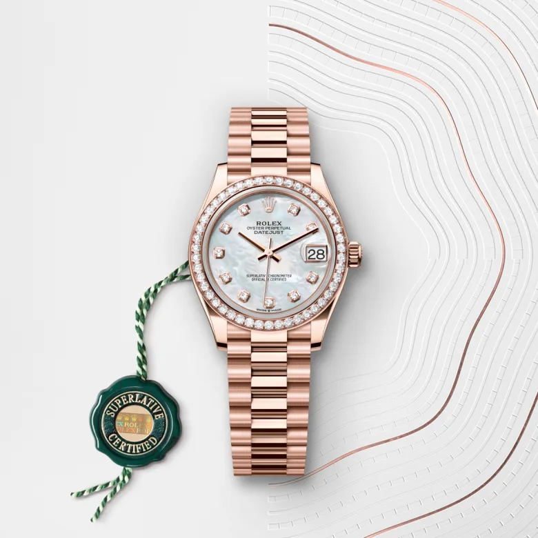 Rolex Datejust in Everose gold 18 กะรัต, M278285RBR-0005 - Siam Swiss