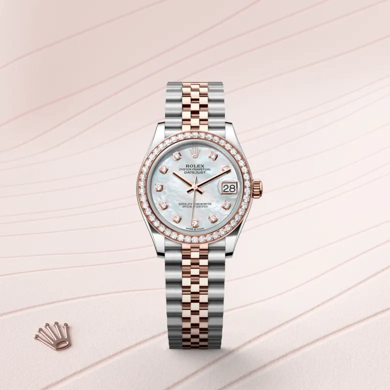 Rolex Datejust in Everose Rolesor - combination of Oystersteel and Everose gold, M278381RBR-0026 - Siam Swiss