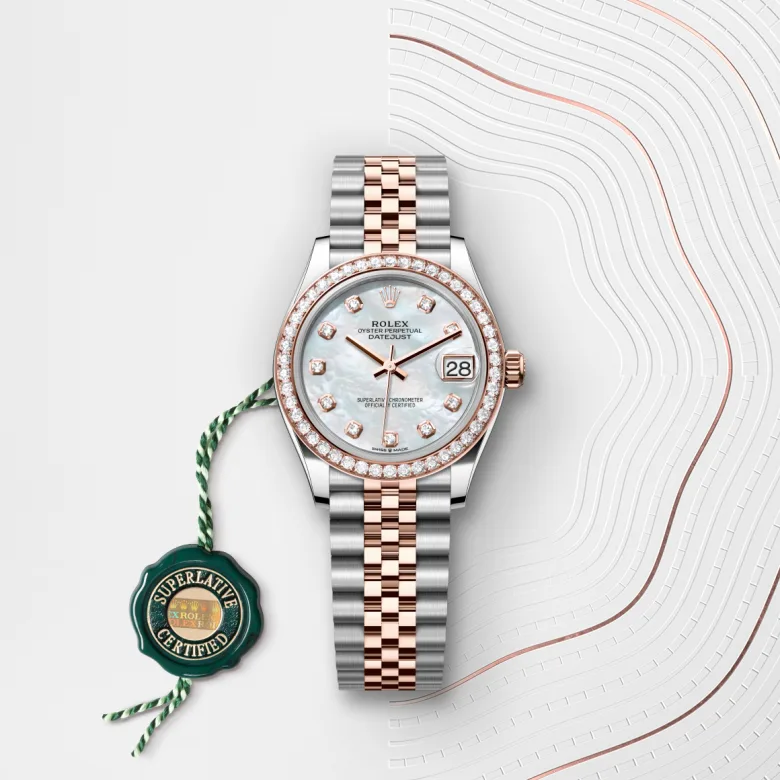 Rolex Datejust in Everose Rolesor - combination of Oystersteel and Everose gold, M278381RBR-0026 - Siam Swiss