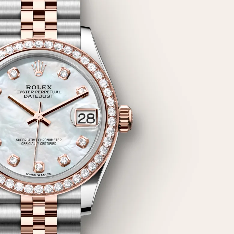 Rolex Datejust in Everose Rolesor - การผสมผสานระหว่าง Oystersteel และเอเวอร์โรสโกลด์, M278381RBR-0026 - Siam Swiss
