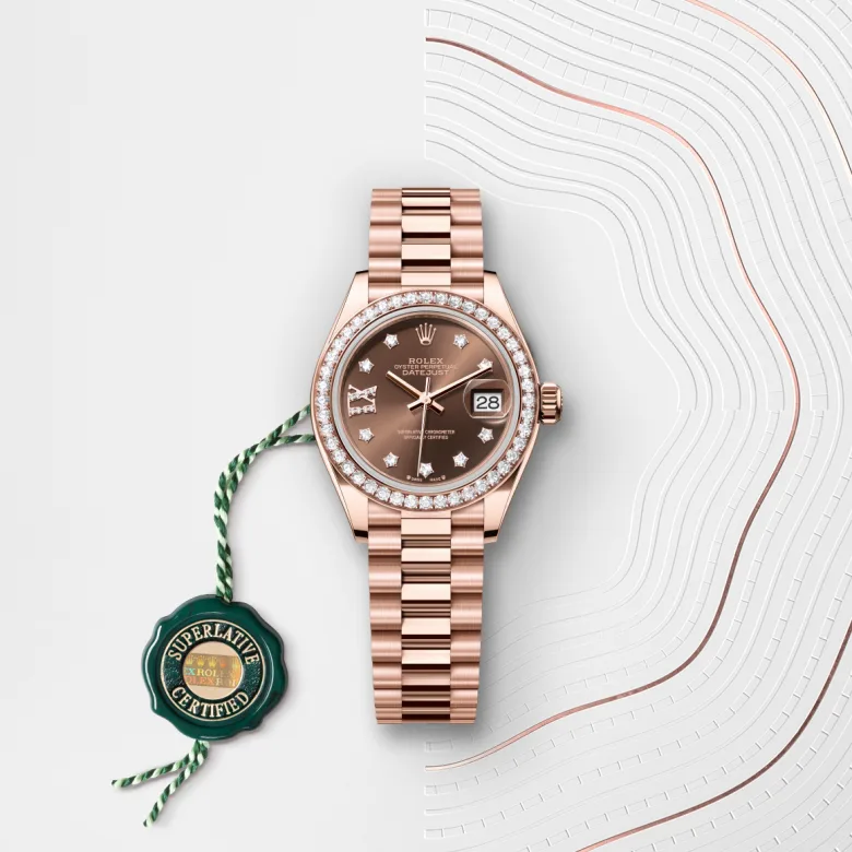 Rolex Lady-Datejust in 18 ct Everose gold, M279135RBR-0001 - Siam Swiss