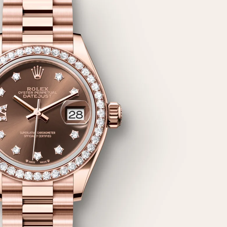Rolex Lady-Datejust in 18 ct Everose gold, M279135RBR-0001 - Siam Swiss