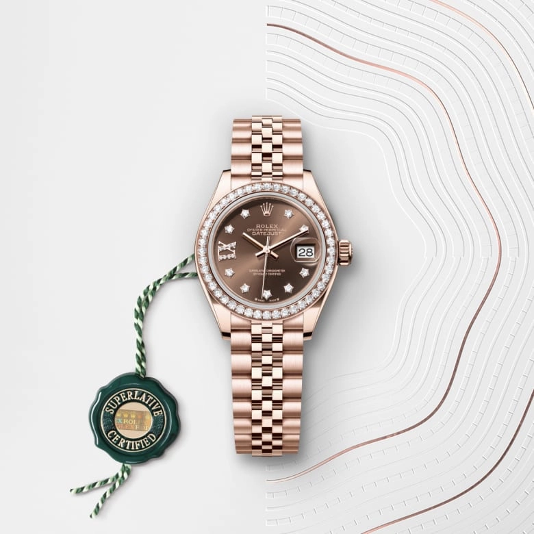 Rolex Lady-Datejust in Everose gold 18 กะรัต, M279135RBR-0002 - Siam Swiss