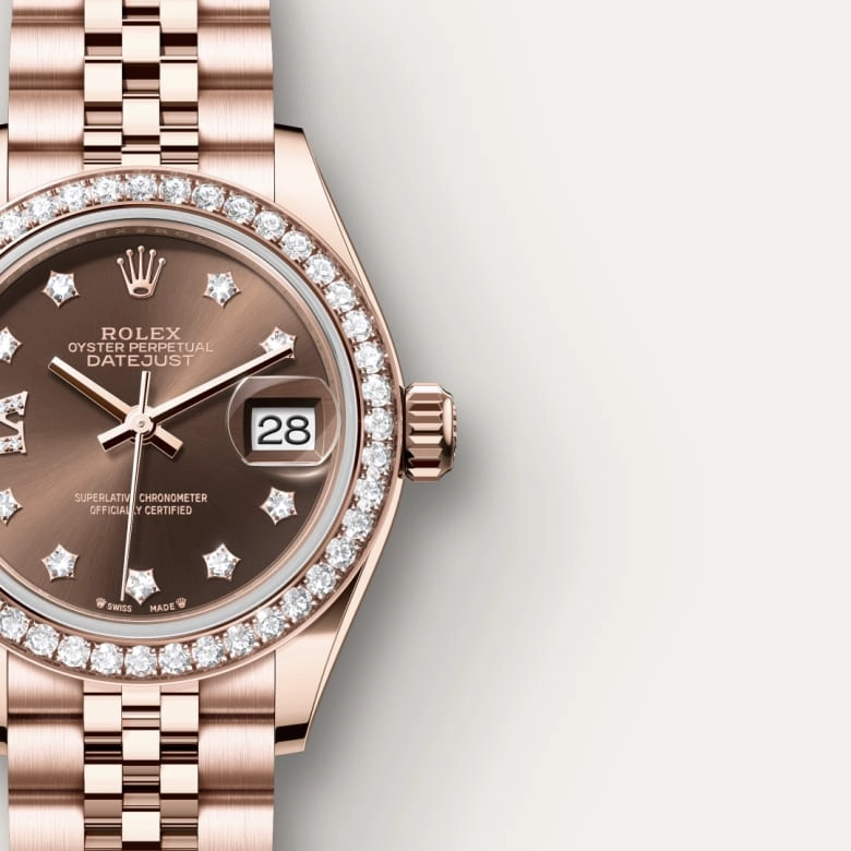Rolex Lady-Datejust in Everose gold 18 กะรัต, M279135RBR-0002 - Siam Swiss