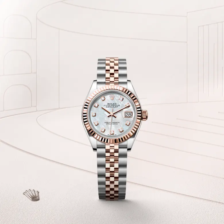 Rolex Lady-Datejust in Everose Rolesor - combination of Oystersteel and Everose gold, M279171-0013 - Siam Swiss