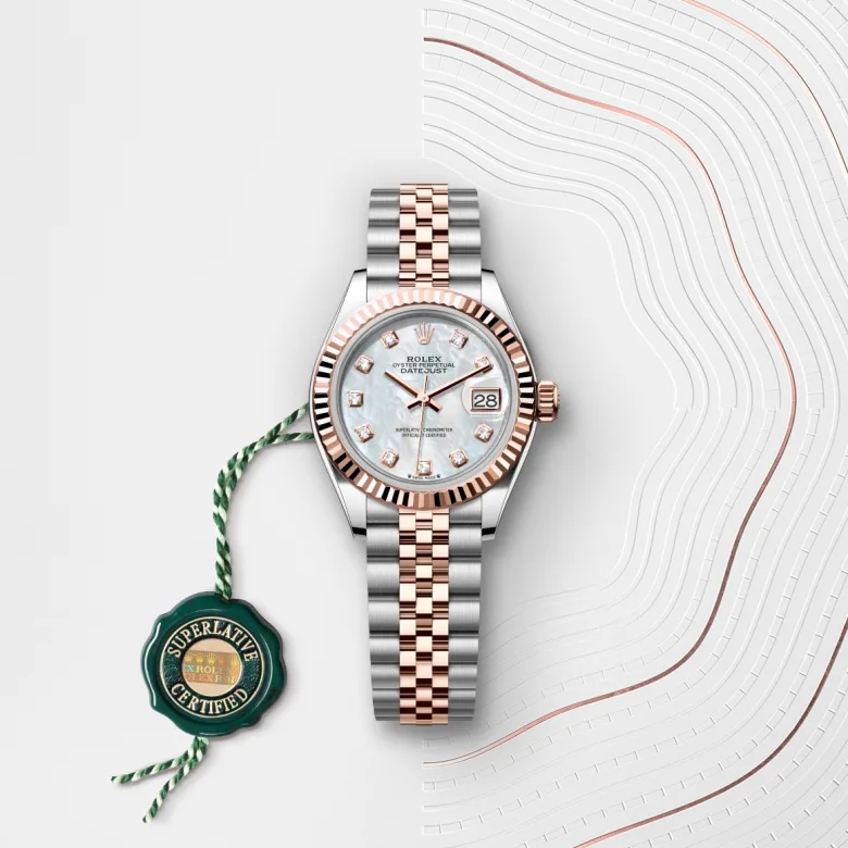 Rolex Lady-Datejust in Everose Rolesor - combination of Oystersteel and Everose gold, M279171-0013 - Siam Swiss
