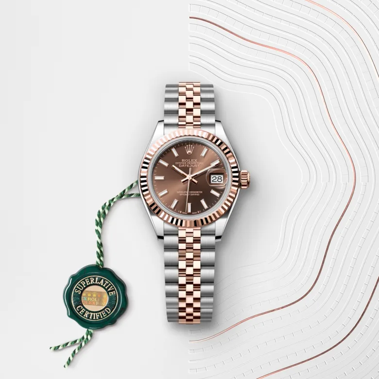 Rolex Lady-Datejust in Everose Rolesor - การผสมผสานระหว่าง Oystersteel และเอเวอร์โรสโกลด์, M279171-0017 - Siam Swiss