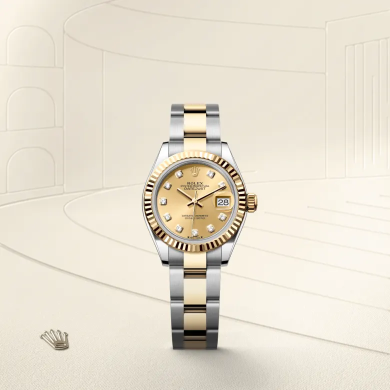 Rolex Lady-Datejust in Yellow Rolesor - การผสมผสานระหว่าง Oystersteel และทองคำ, M279173-0012 - Siam Swiss