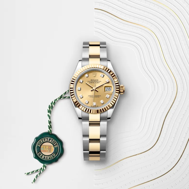 Rolex Lady-Datejust in Yellow Rolesor - การผสมผสานระหว่าง Oystersteel และทองคำ, M279173-0012 - Siam Swiss