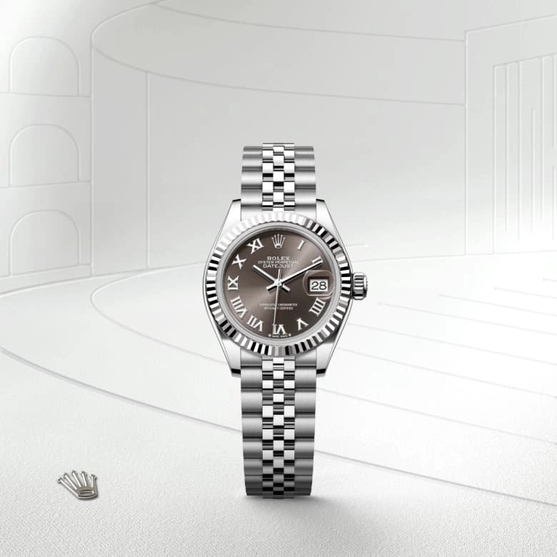 Rolex Lady-Datejust in White Rolesor - combination of Oystersteel and white gold, M279174-0013 - Siam Swiss