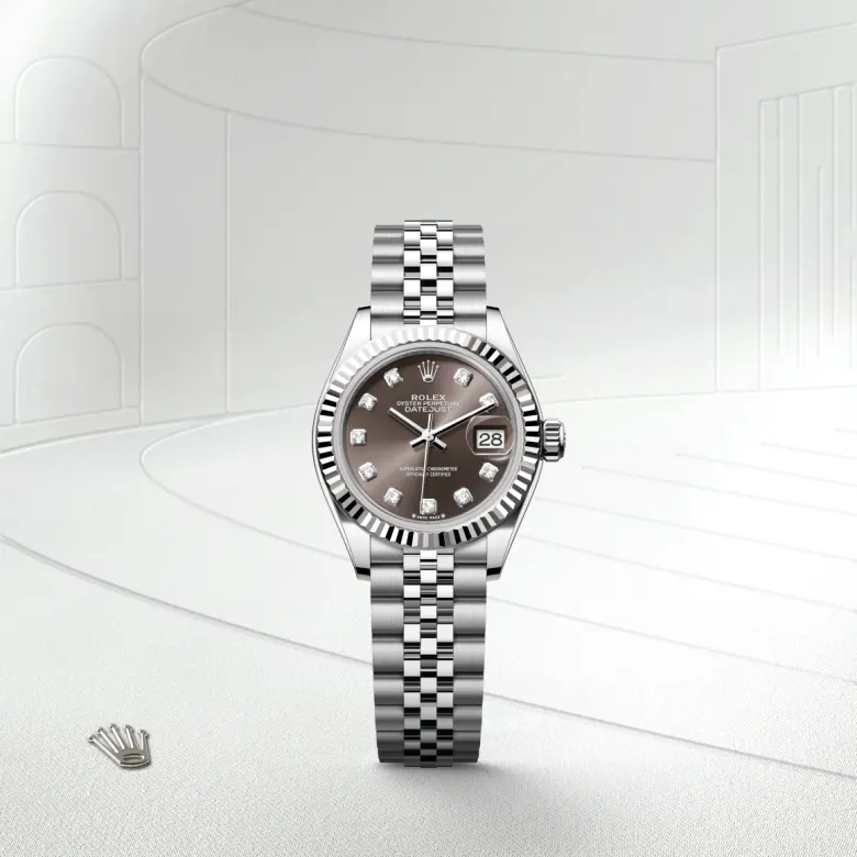 Rolex Lady-Datejust in White Rolesor - combination of Oystersteel and white gold, M279174-0015 - Siam Swiss