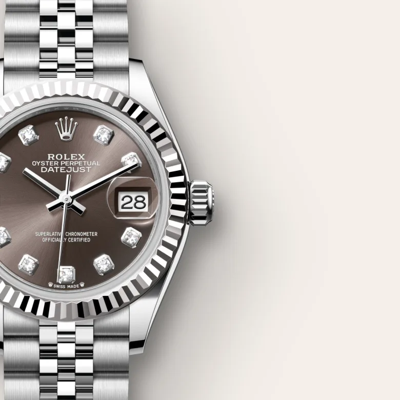 Rolex Lady-Datejust in White Rolesor - combination of Oystersteel and white gold, M279174-0015 - Siam Swiss