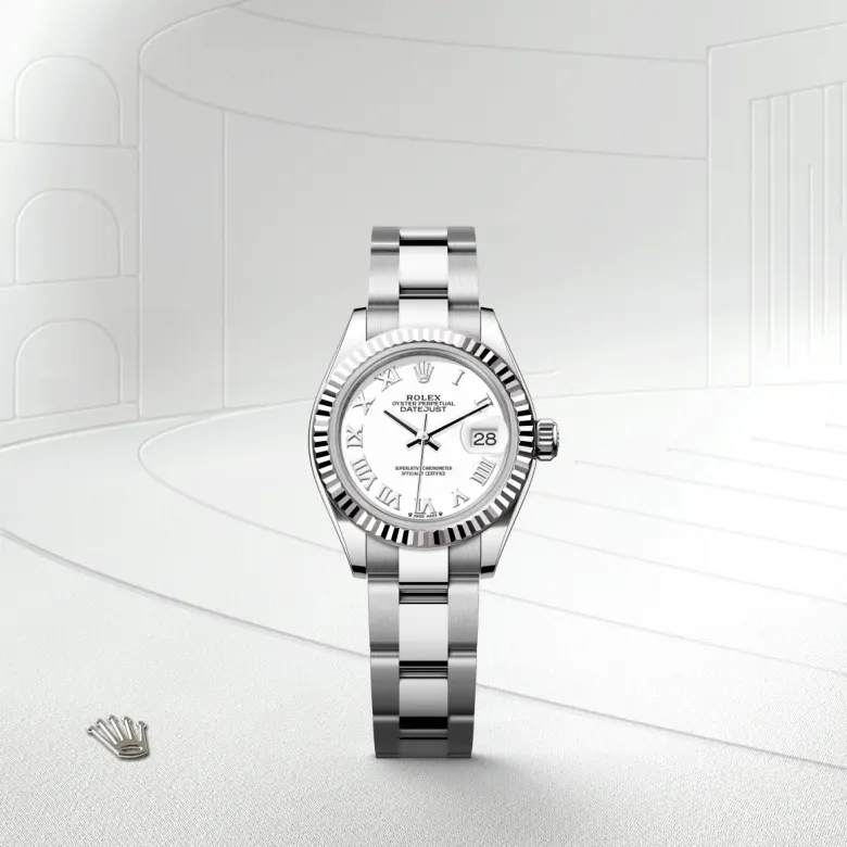 Rolex Lady-Datejust in White Rolesor - combination of Oystersteel and white gold, M279174-0020 - Siam Swiss