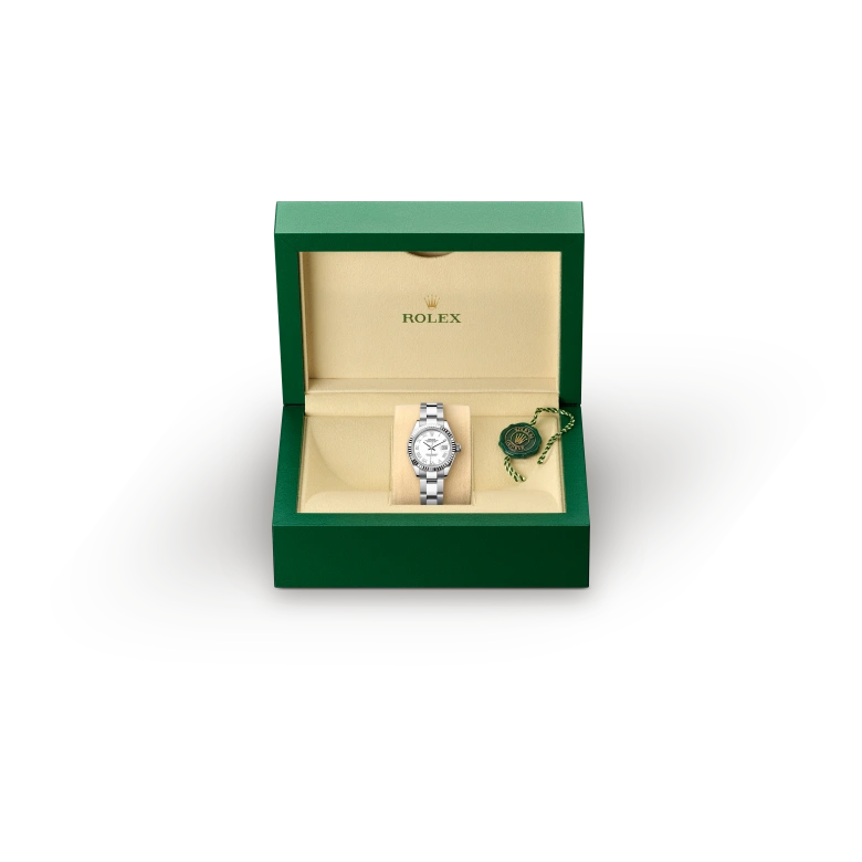 Rolex Lady-Datejust in White Rolesor - combination of Oystersteel and white gold, M279174-0020 - Siam Swiss