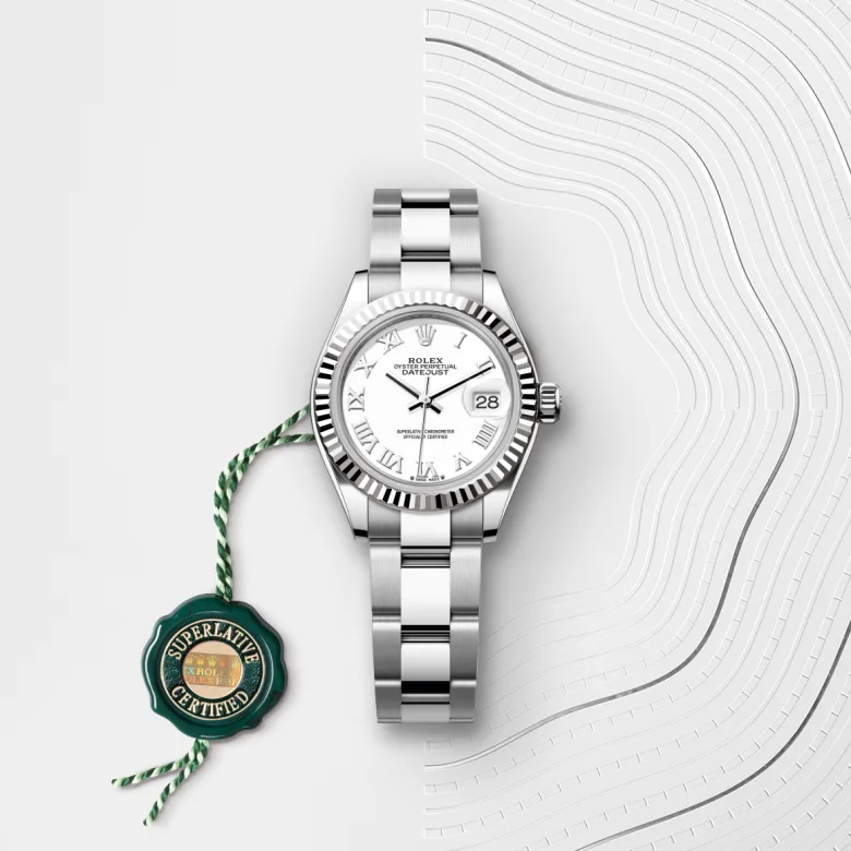 Rolex Lady-Datejust in White Rolesor - combination of Oystersteel and white gold, M279174-0020 - Siam Swiss