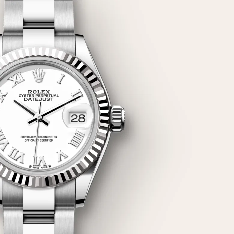 Rolex Lady-Datejust in White Rolesor - combination of Oystersteel and white gold, M279174-0020 - Siam Swiss