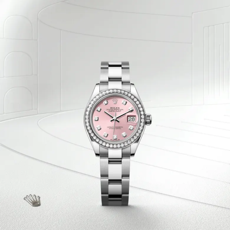Rolex Lady-Datejust in White Rolesor - combination of Oystersteel and white gold, M279384RBR-0004 - Siam Swiss