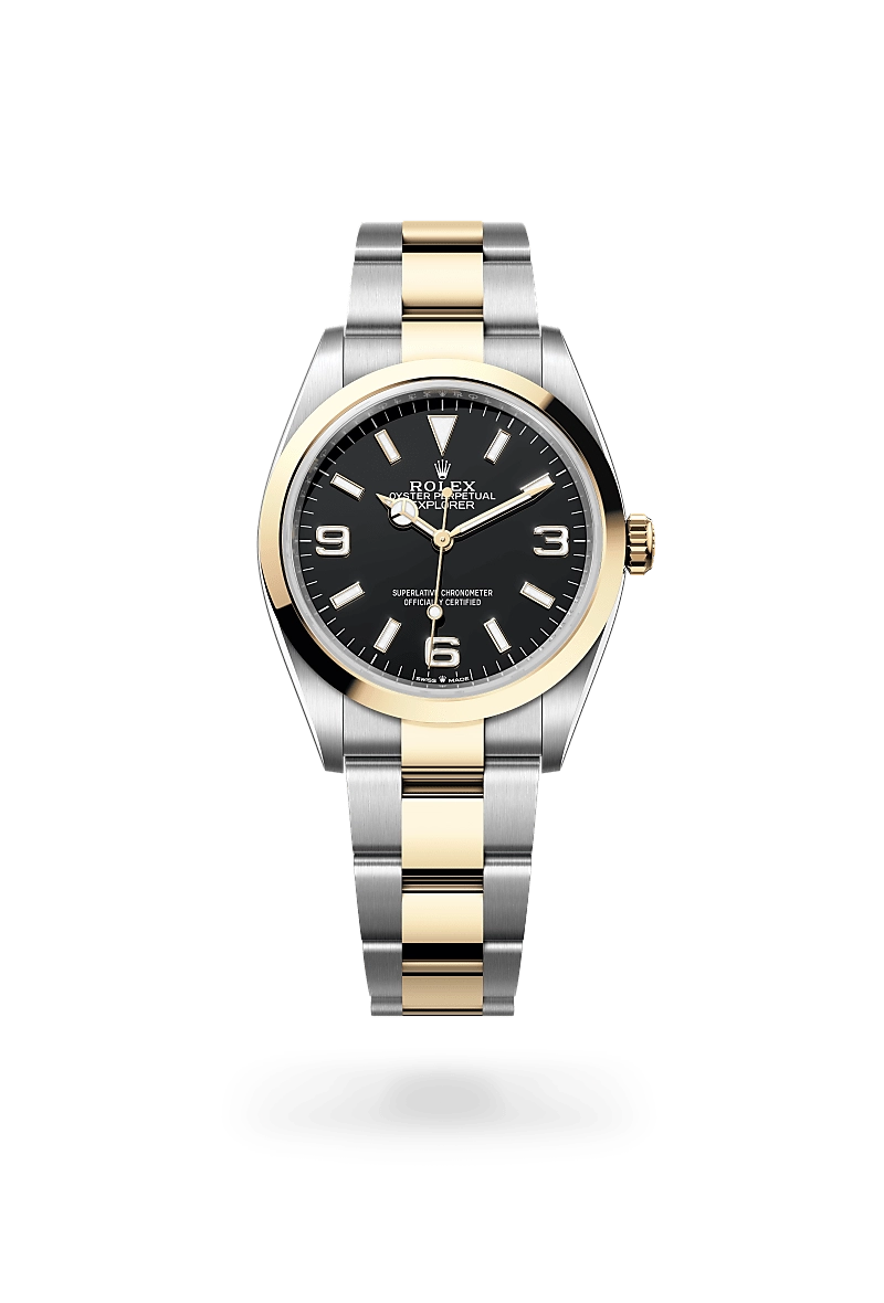 Rolex Explorer in Yellow Rolesor - combination of Oystersteel and yellow gold, M124273-0001 - Siam Swiss