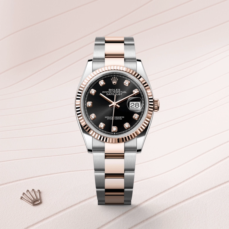 Rolex Datejust in Everose Rolesor - การผสมผสานระหว่าง Oystersteel และ Everose gold, M126231-0020 - Siam Swiss