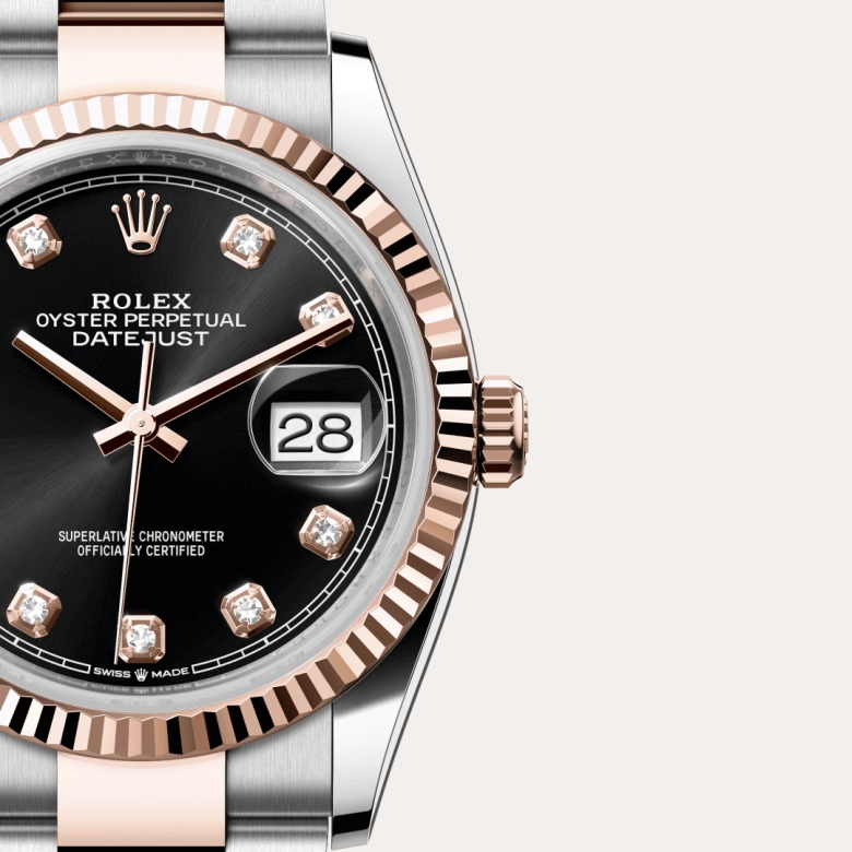 Rolex Datejust in Everose Rolesor - การผสมผสานระหว่าง Oystersteel และ Everose gold, M126231-0020 - Siam Swiss