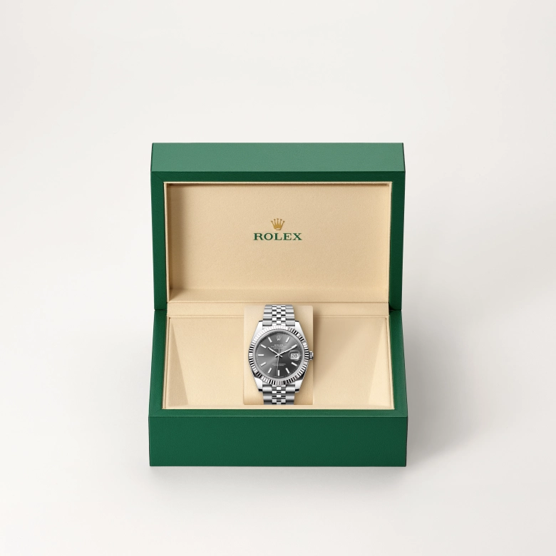 Rolex Datejust in White Rolesor - การผสมผสานระหว่าง Oystersteel และทองคำขาว, M126334-0014 - Siam Swiss