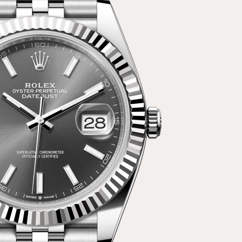 Rolex Datejust in White Rolesor - การผสมผสานระหว่าง Oystersteel และทองคำขาว, M126334-0014 - Siam Swiss