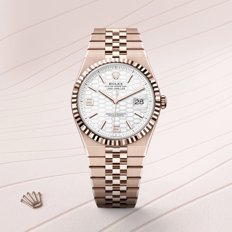 Rolex Land Dweller in Everose gold 18 กะรัต, M127335-0001 - Siam Swiss