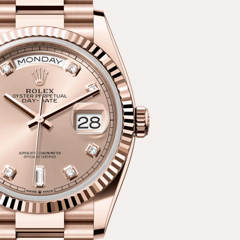 Rolex Day-Date in 18 ct Everose gold, M128235-0009 - Siam Swiss
