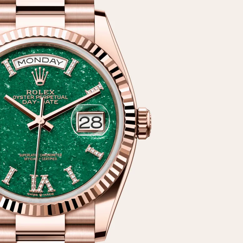 Rolex Day-Date in Everose gold 18 กะรัต, M128235-0068 - Siam Swiss