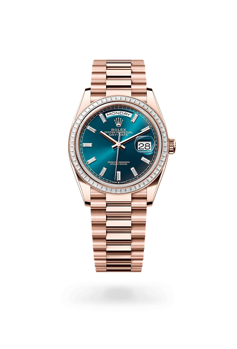 Rolex Day-Date in 18 ct Everose gold, M128395TBR-0032 - Siam Swiss