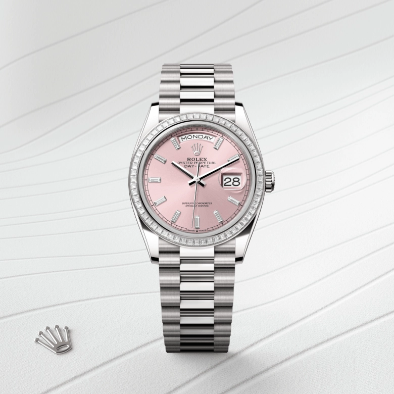 Rolex Day-Date in ทองคำขาว 18 กะรัต, M128399TBR-0029 - Siam Swiss