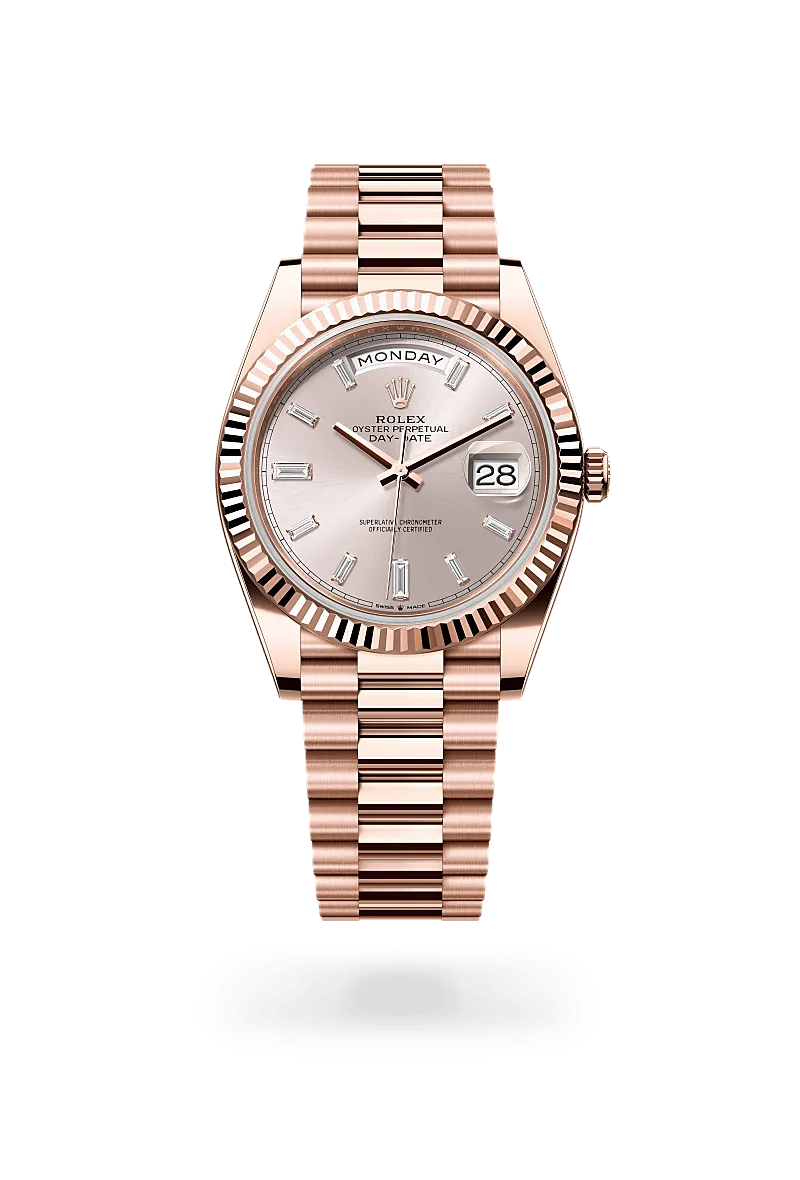 Rolex Day-Date in 18 ct Everose gold, M228235-0004 - Siam Swiss