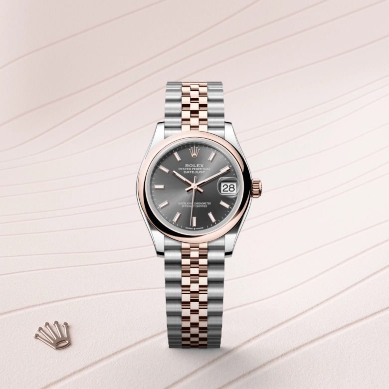 Rolex Datejust in Everose Rolesor - การผสมผสานระหว่าง Oystersteel และ Everose gold, M278241-0018 - Siam Swiss