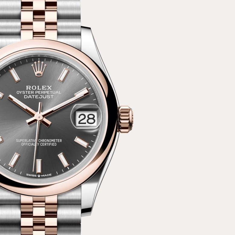 Rolex Datejust in Everose Rolesor - การผสมผสานระหว่าง Oystersteel และ Everose gold, M278241-0018 - Siam Swiss
