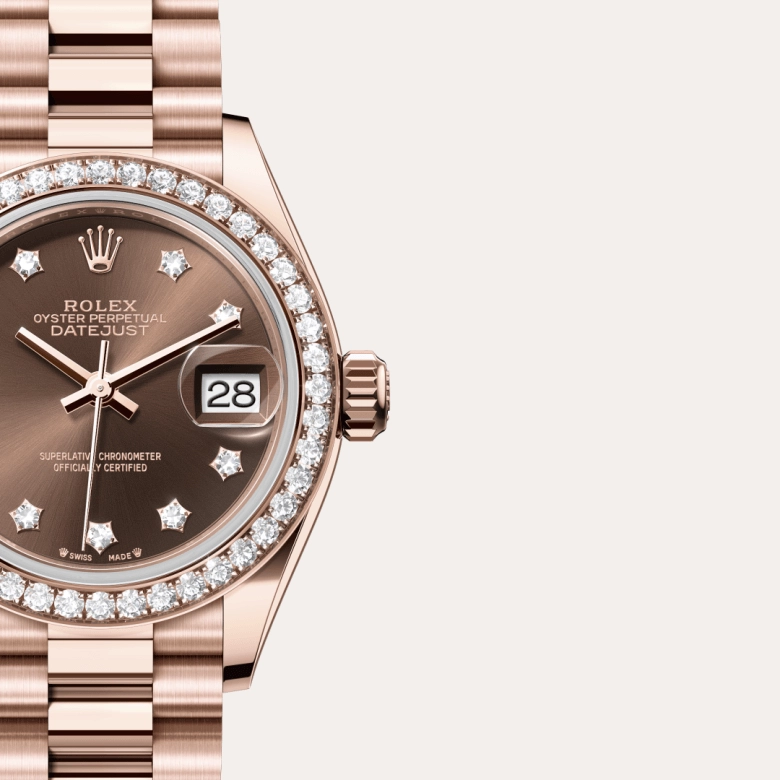 Rolex Lady-Datejust in Everose gold 18 กะรัต, M279135RBR-0001 - Siam Swiss